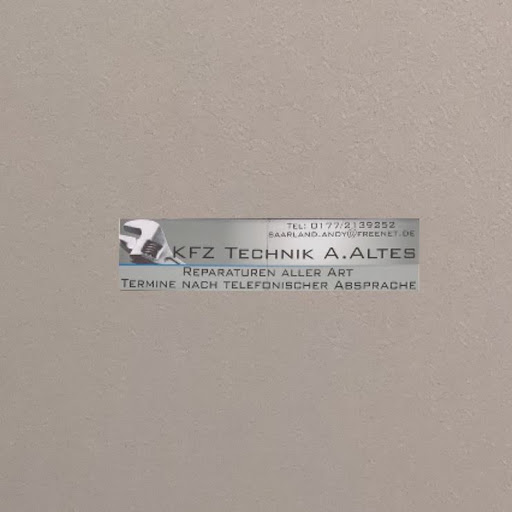 Logo des Unternehmens: KFZ-Technik Altes