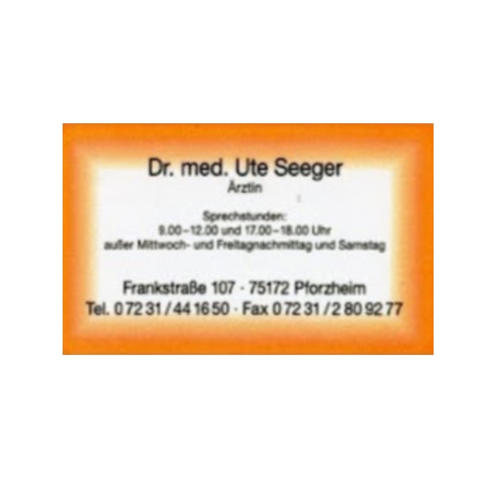 Dr. Med. Ute Seeger Allgemeinarztpraxis