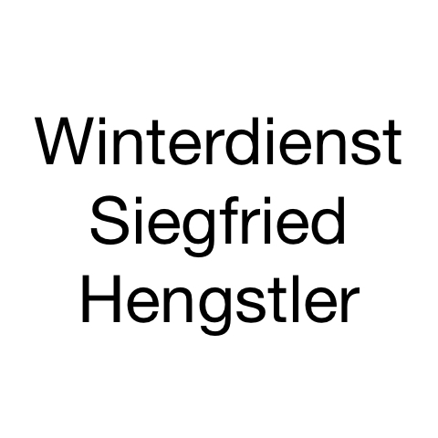 Logo des Unternehmens: Winterdienst Siegfried Hengstler