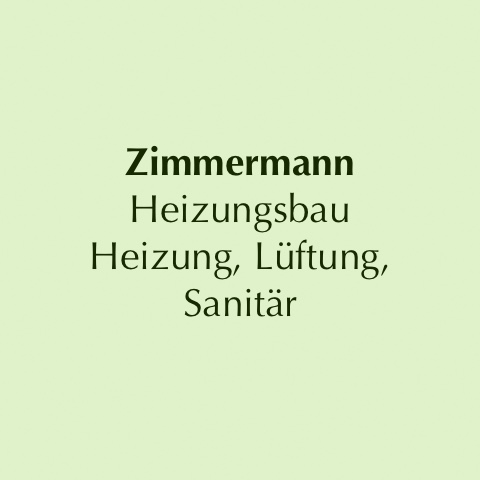 Logo des Unternehmens: Dieter Zimmermann Heizungsbau