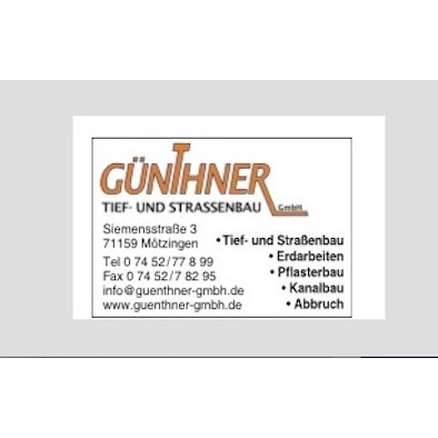 Logo des Unternehmens: Günthner Tief- und Straßenbau GmbH
