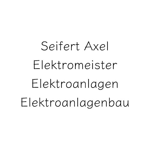 Logo des Unternehmens: Seifert Axel Elektroanlagenbau