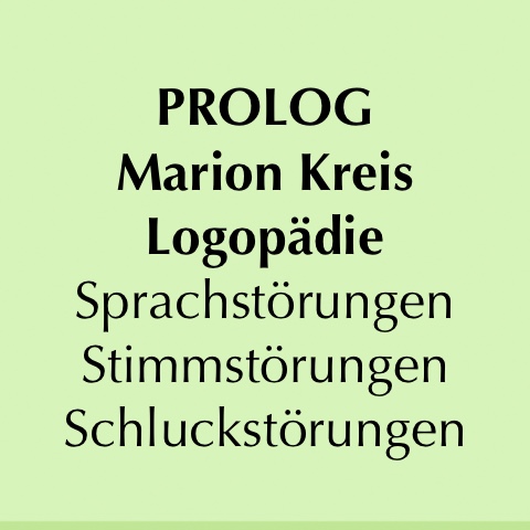 Logo des Unternehmens: PROLOG - Marion Kreis - LOGOPÄDIE