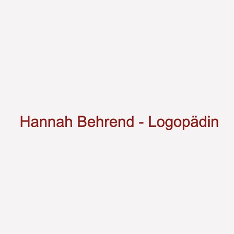 Hannah Behrend Praxis Für Logopädie