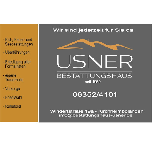 Logo des Unternehmens: Bestattungshaus Usner GmbH & Co. KG