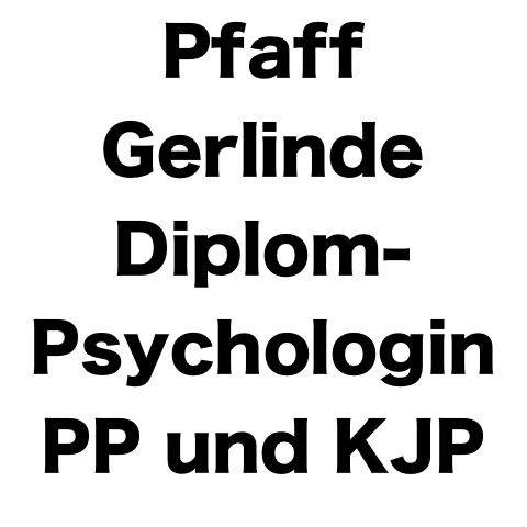 Pfaff Gerlinde Diplom-Psychologin Pp Und Kjp