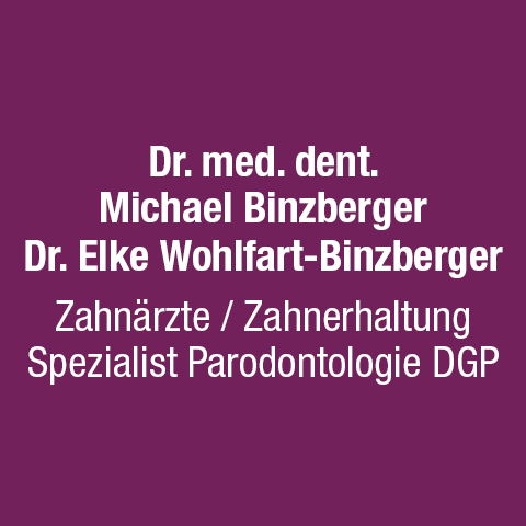 Logo des Unternehmens: Dres. med. dent. Michael Binzberger, Elke Wohlfart-Binzberger Zahnärzte