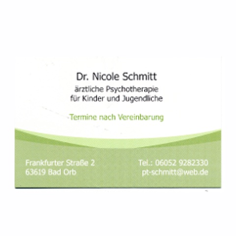 Nicole Schmitt Praxis Für Kinder- Und Jugendlichenpsychotherapie