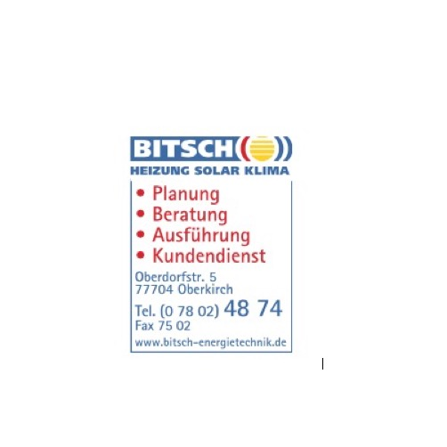 Logo des Unternehmens: Bitsch Heizungsbau GmbH