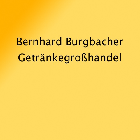 Logo des Unternehmens: Bernhard Burgbacher Getränkegroßhandel