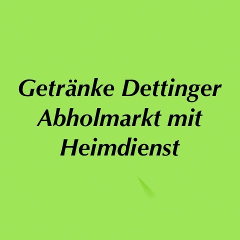 Logo des Unternehmens: Getränkevertrieb Dettinger