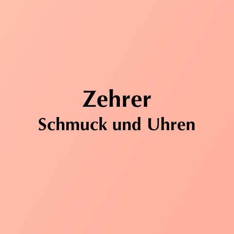 Logo des Unternehmens: Zehrer Schmuck und Uhren