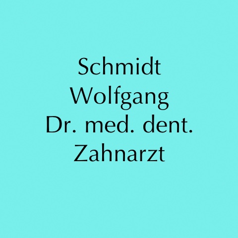 Logo des Unternehmens: Dr. Wolfgang Schmidt Zahnarzt