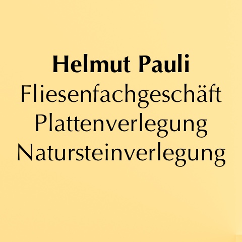 Logo des Unternehmens: Pauli Fliesenlegermeister GmbH & Co.KG
