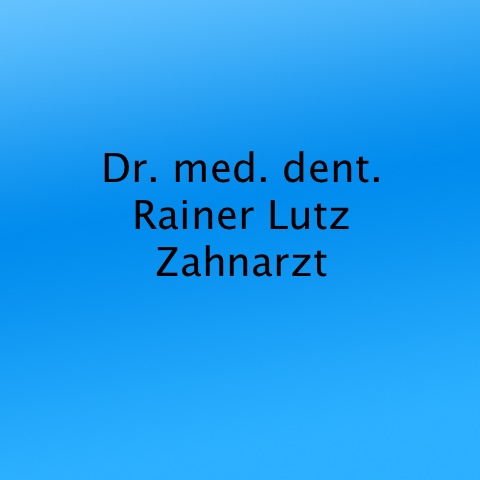 Dr. Med. Dent. Rainer Lutz Zahnarzt