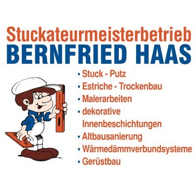Logo des Unternehmens: Bernfried Haas Stuckateurmeisterbetrieb