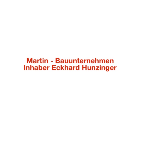 Logo des Unternehmens: Martin Bauunternehmen, Inh. Eckhard Hunzinger