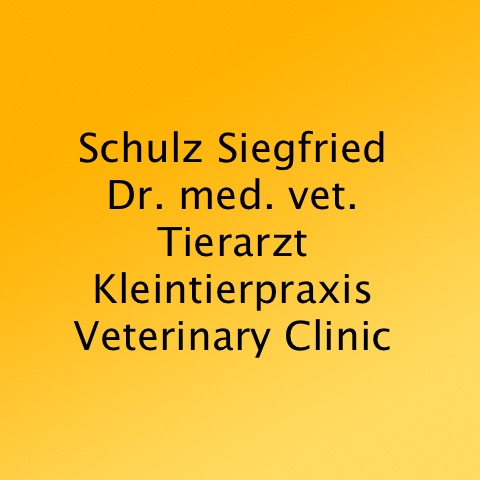 Dr.med.vet. Siegfried Schulz