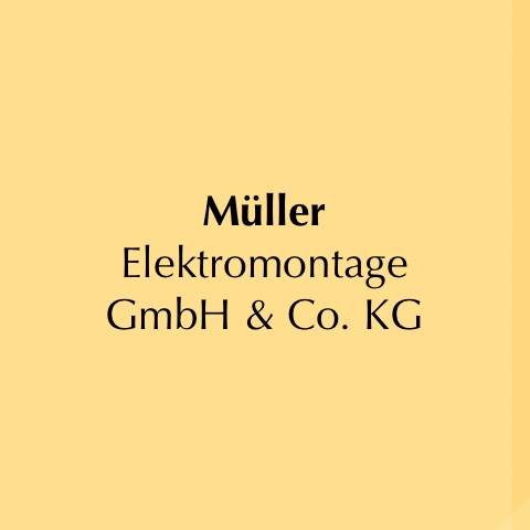 Logo des Unternehmens: Müller-Elektromontage GmbH & Co. KG