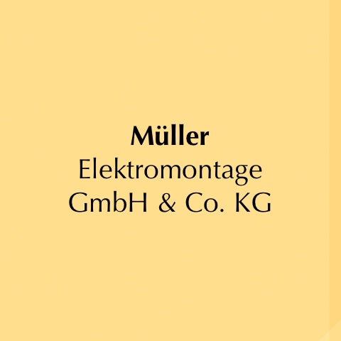 Logo des Unternehmens: Müller-Elektromontage GmbH & Co. KG