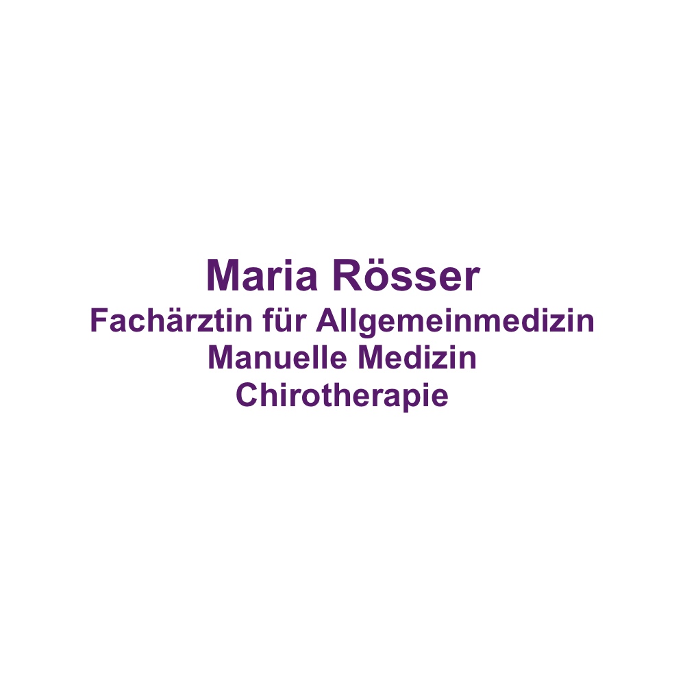 Logo des Unternehmens: Maria Rösser Fachärztin für Allgemeinmedizin