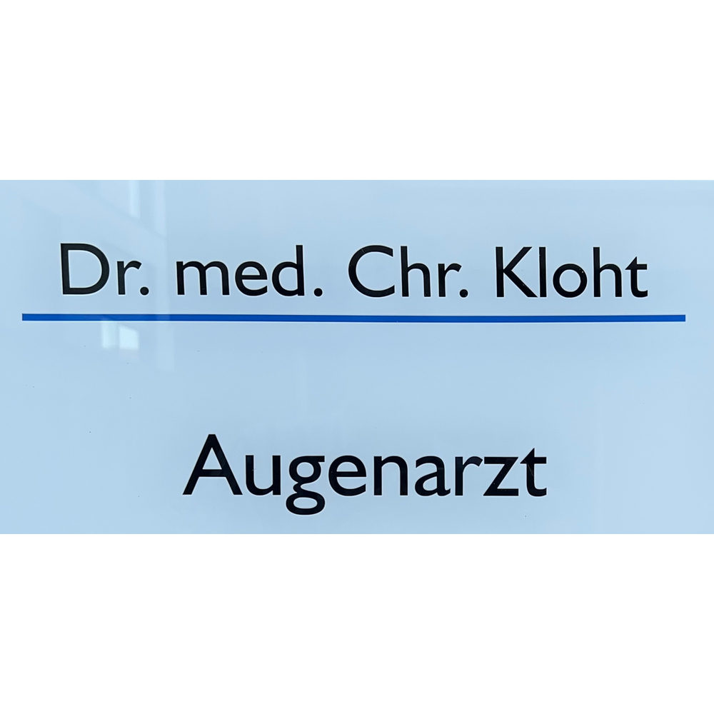 Dr. Med. Christopher Kloht Augenarzt