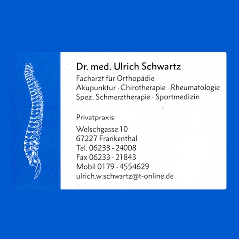 Logo des Unternehmens: Schwartz Ulrich Dr.med. Orthopädische Privatpraxis