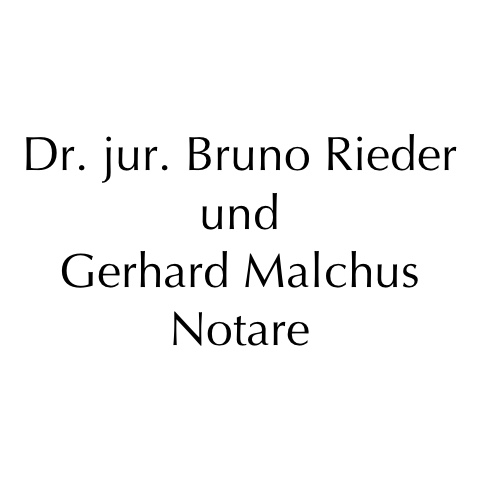 Dr. Jur. Bruno Rieder U. Gerhard Malchus Notare