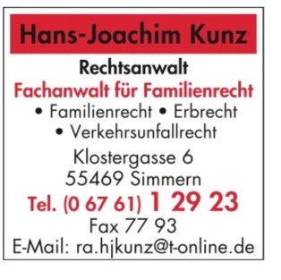 Logo des Unternehmens: Hans-Joachim Kunz Anwaltskanzlei