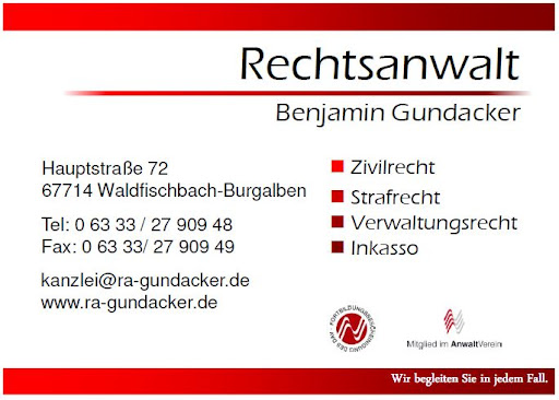 Logo des Unternehmens: Rechtsanwalt Benjamin Gundacker