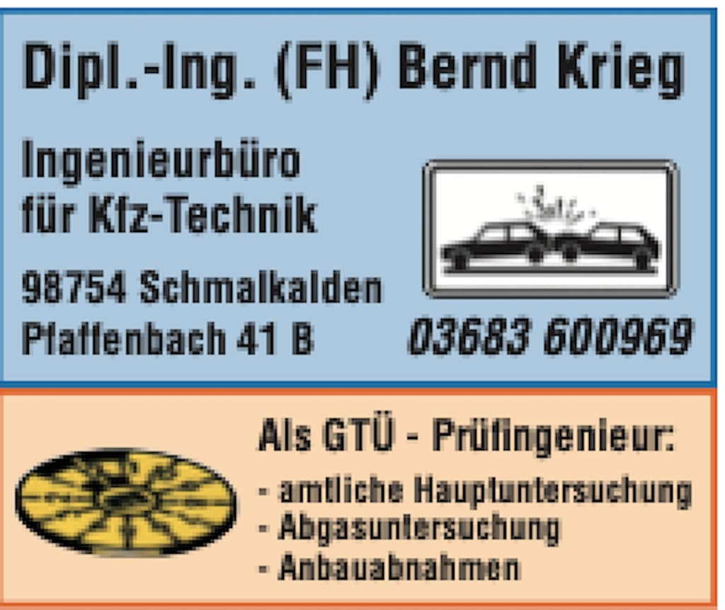 Bernd Krieg Kfz Gutachter