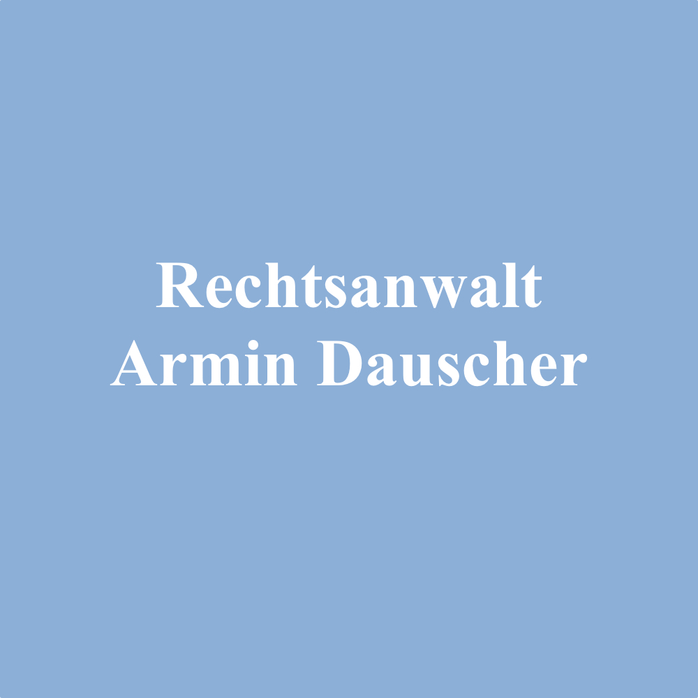 Logo des Unternehmens: Rechtsanwalt Armin Dauscher