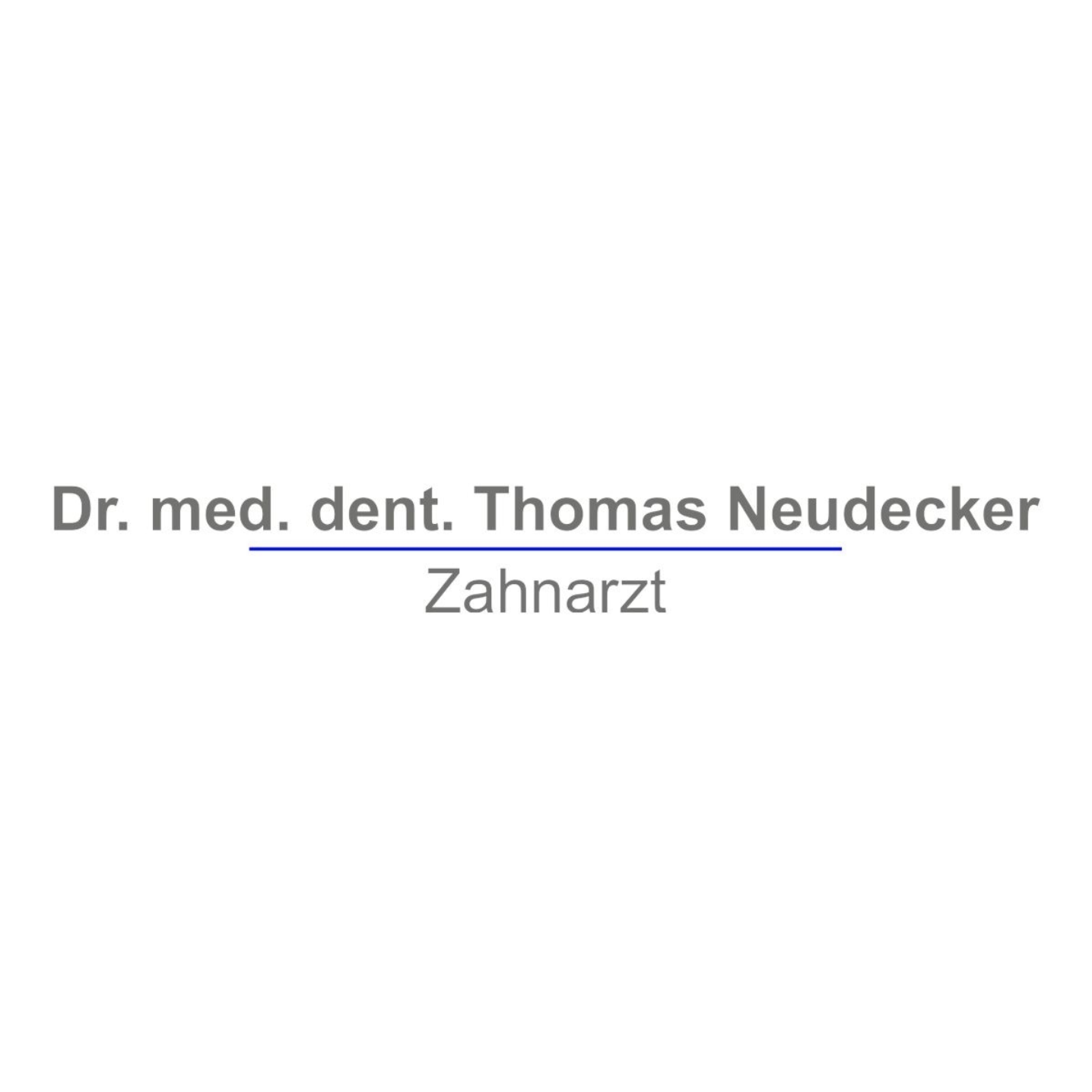 Dr. Med. Dent. Thomas Neudecker – Zahnarzt