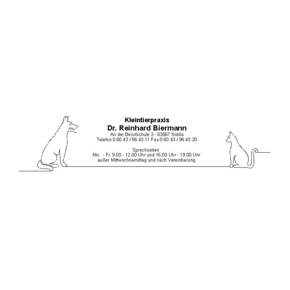 Logo des Unternehmens: Kleintierpraxis Dr. Reinhard Biermann