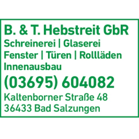 Logo des Unternehmens: Hebstreit Schreinerei