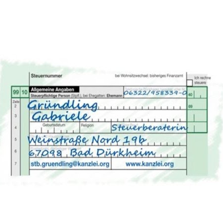 Logo des Unternehmens: Gründling Gabriele Steuerberaterin