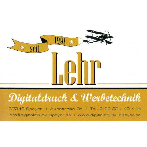 Logo des Unternehmens: Lehr Digitaldruck + Werbetechnik