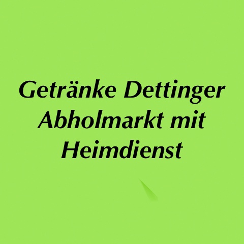 Getränkevertrieb Dettinger