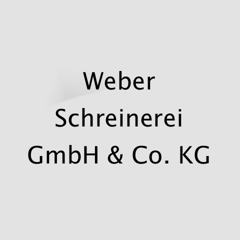 Logo des Unternehmens: Weber Schreinerei GmbH & Co. KG