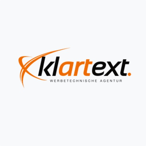 Logo des Unternehmens: klartext. Werbetechnische Agentur Inh. Ingo Scheuermann