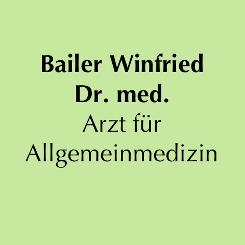Dr.med. Winfried Bailer