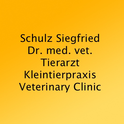 Logo des Unternehmens: Dr.med.vet. Siegfried Schulz