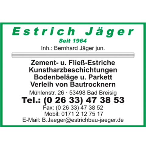 Logo des Unternehmens: Estrich Jäger