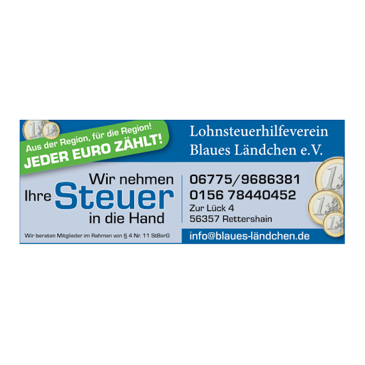 Logo des Unternehmens: Lohnsteuerhilfeverein Blaues Ländchen e.V.