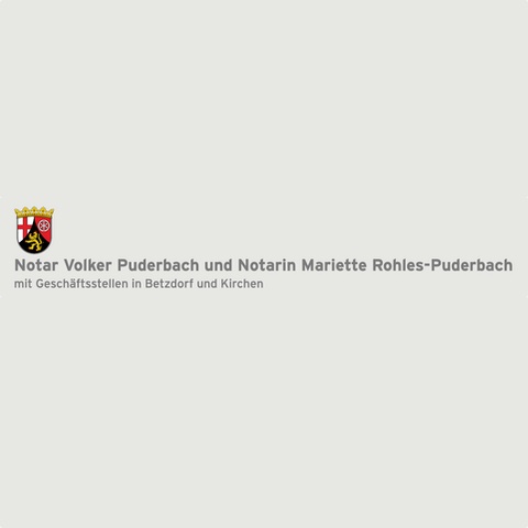 Logo des Unternehmens: Notare Volker Puderbach und Marietta Rohles-Puderbach
