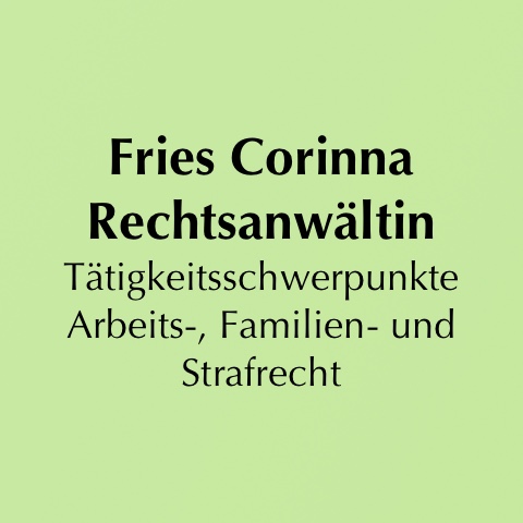 Corinna Fries Rechtsanwältin
