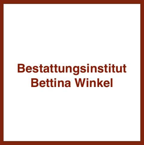 Logo des Unternehmens: Bestattungsinstitut Bettina Winkel
