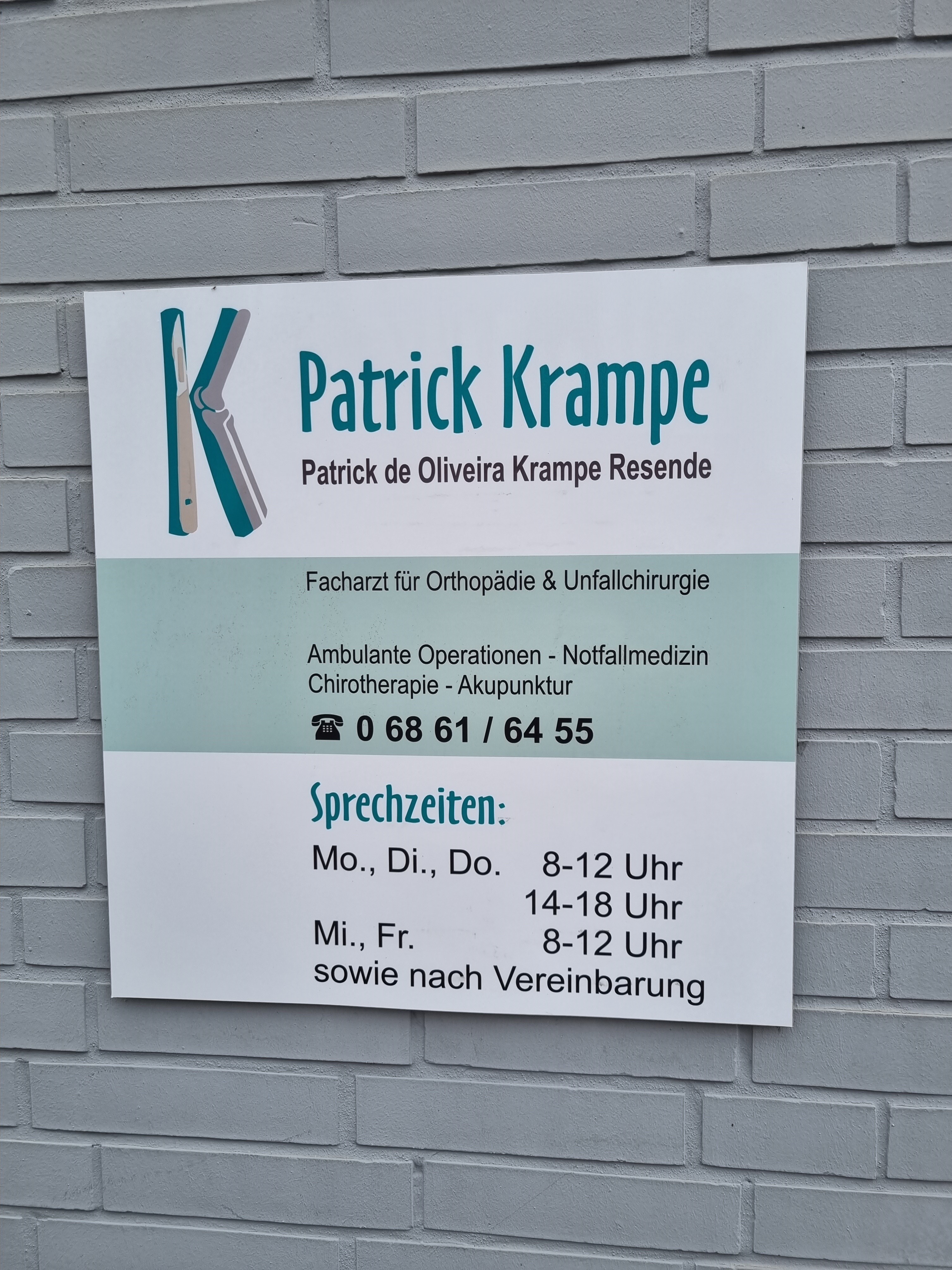 Patrick Krampe Facharzt Für Orthopädie & Unfallchirurgie