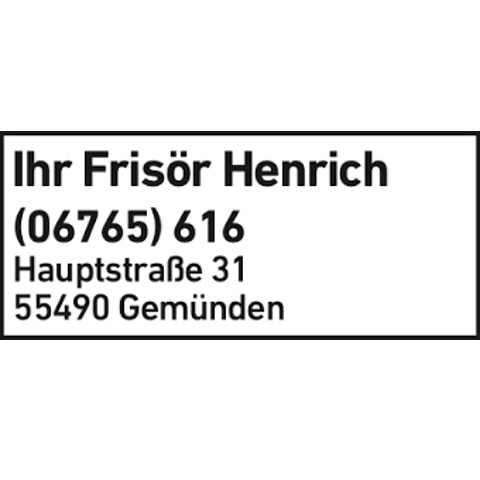 Logo des Unternehmens: Ihr Frisör Henrich Rita
