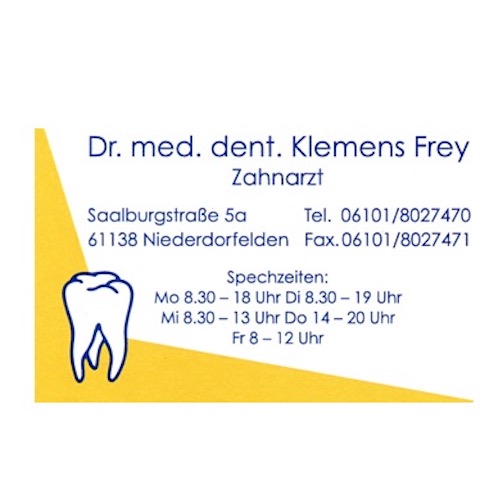 Logo des Unternehmens: Dr. med. dent. Klemens Frey Zahnarzt